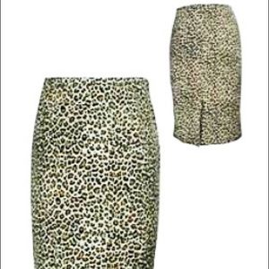 Leopard Pencil Skirt